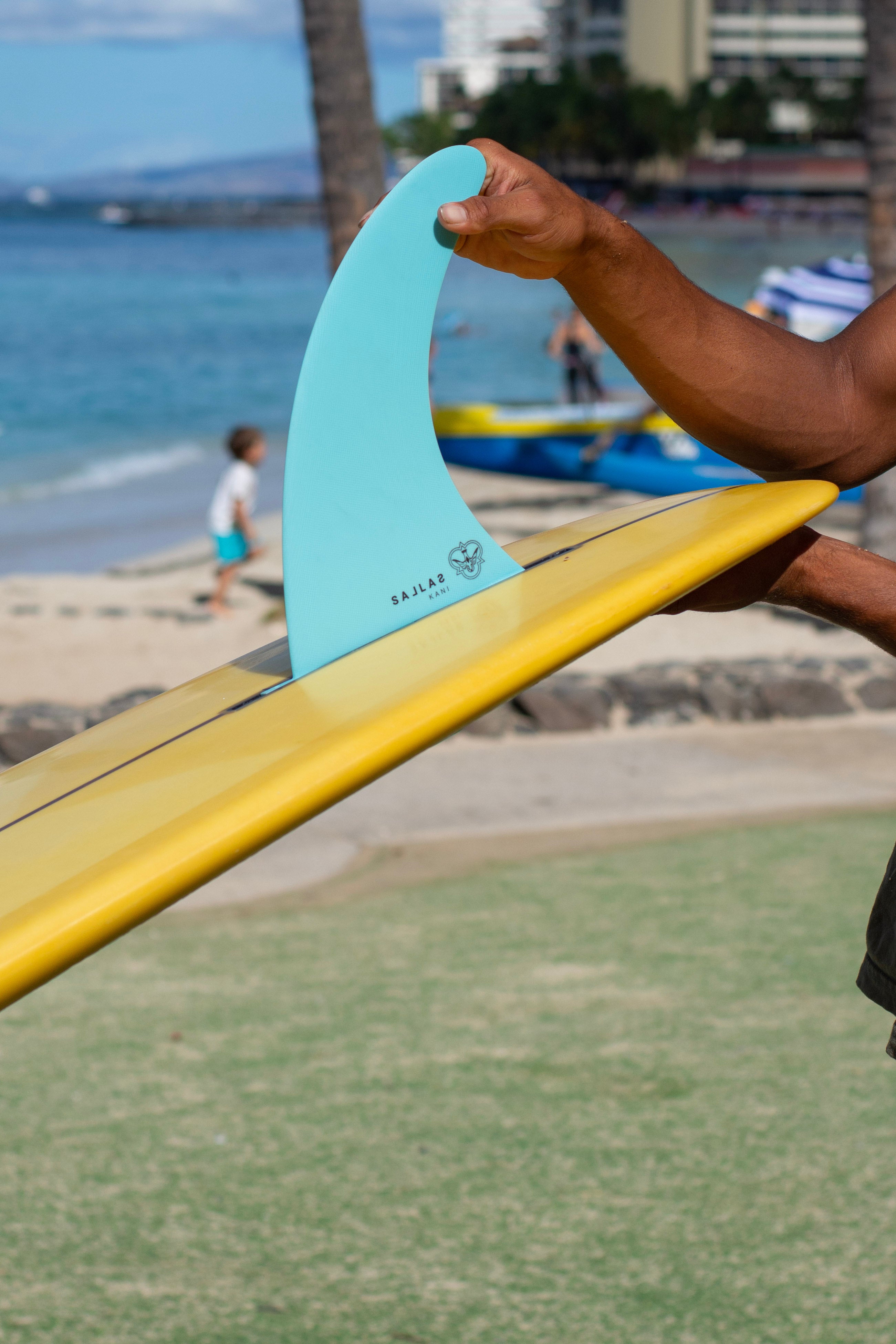 Kaniela Stewart Signature Fin | Kai Sallas Longboard Co.